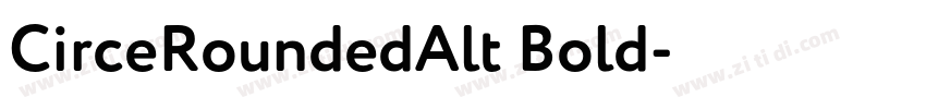 CirceRoundedAlt Bold字体转换